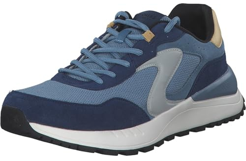 Skechers Piattaforma Uomo, Blu, 44 EU