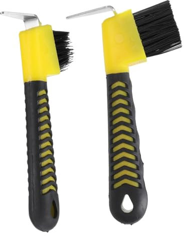 Happyyami 4stücke Pferdepflege Hufreinigung Werkzeugset Edelstahl Hufkratzer Mit Bürste Zubehör Für Effektive Hufpflege Und Reinigung Im Stall