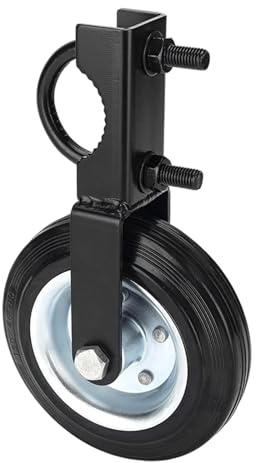 Milageto Lenkrollen Schwerlast bis 500 kg Zaun Tor Casting Rad Möbelrollen Gummi-Torlaufrolle Tor Unterstützung Rad Einstellbare Höhe für Hause