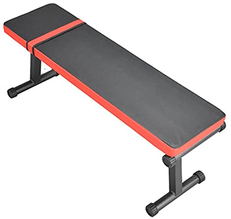 MYVVKIA Flachbank, klappbare Hantelbank, höhenverstellbare Trainingsbank, Gewichtskapazität, multifunktionale Heim-Fitnessstudio-Krafttrainings-Fitness-Trainingsstation, Hantelbä