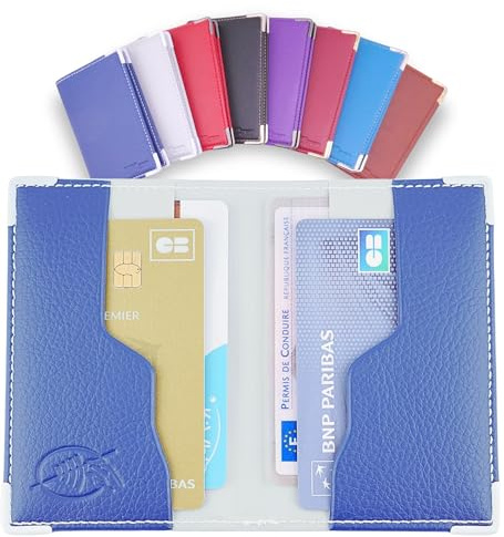 Ugozen Étui Cartes Bancaires RFID Luxéo | Porte Carte Bleue Homme/Femme