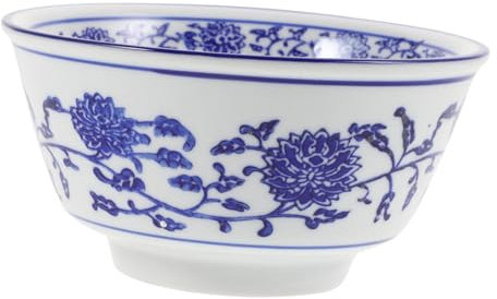 OKUMEYR Ciotola in Blu e Bianca Ciotola in Porcellana Per Servire Insalata e Noodles