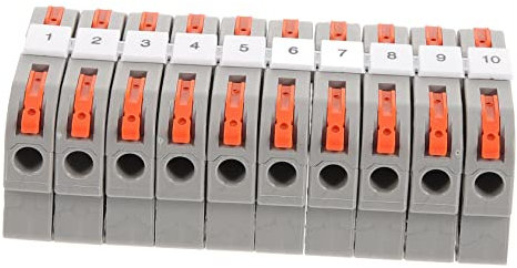 PartyKindom 10sets Din Rail Terminal Block Connector Block Wire Connectors Kit for and
