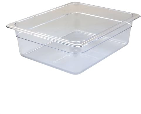 AcMax Gastronorm GN 1/2 - Recipiente gastronorm (policarbonato, 6,5 L, 100 mm)