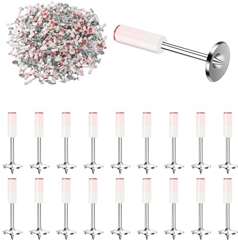 Wmzjnljy 200 chiodi rotondi da 7,3 mm per mini chiodi in acciaio, pistole per soffitti, nascondi fili, fissaggio e riparazione (200) (Z122-200)