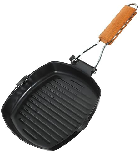 Mikinona Sartén Asar Carne Sartén Antiadherente Camping y Freír Steak y Huevos