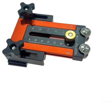 Guide de scie de table pour le travail du bois, guide de scie de table coulissant et stable, accessoire pour fraiseuses (orange)
