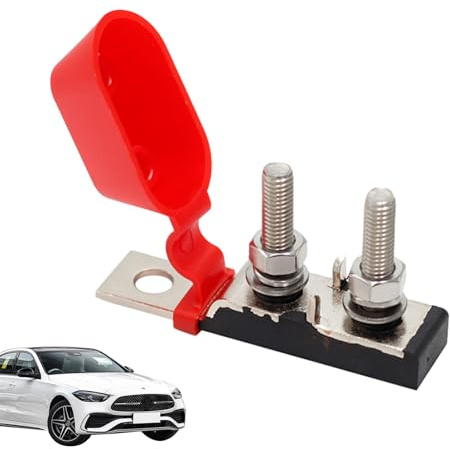 Protección De La Batería De Velocidad Marina, Soporte Del Bloque De Fusibles, Soporte De Bloque De Seguridad Con Dos Conexiones | Terminales Dobles De 30–300 Amperios Para Botes Pequeños Con Una Cabin