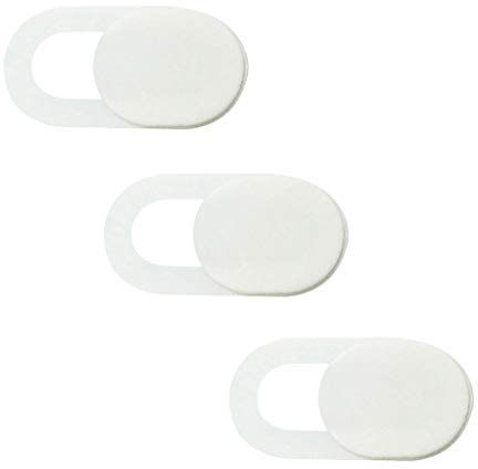 XuQiZZpp Lot de 3 caches ovales pour webcam, protection de la vie privée, anti-espion, protection de l'obturateur pour ordinateur portable, tablette, appareil photo, téléphone