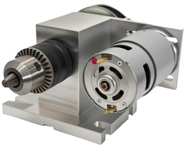 Toplionace Mini-Tischbohrmaschine mit 775-Motor – DC 24V Präzisionsbohrmaschine, DIY-Modell-Elektromotor Zum Schneiden, Schleifen und Fräsen