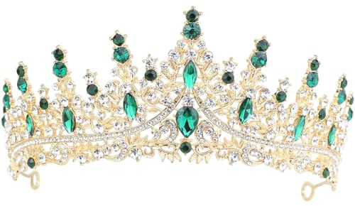 Coronas de mujer, tiaras brillantes de diamantes de imitación, tiaras de cristal barroco vintage para accesorios de fiesta, novia, cumpleaños, Corona de moda femenina festiva
