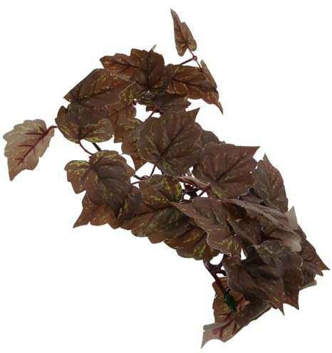 iplusmile Plantes Artificielles Suspendues pour Terrarium Décor Reptile avec Ventouse Simulation Naturelle pour Habitat et Aquarium Adapté Aux Lézards Serpents et Tortues