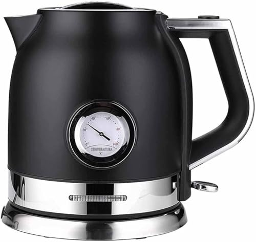 Bolli, Acciaio Inossidabile, ebollizione Veloce, Protezione Automatica di ebollizione a Secco, bollitore da tè a cordone da 1,8 Litri con Luce a LED, Calibro Acqua e temperatura/rosa/18 * 25 * 23 cm