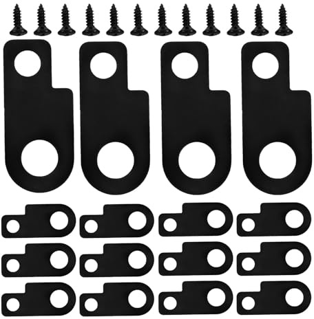 PAMINGONO 16 Stück Metall Gitarrenpedal Montageset mit Schrauben Universelle Effektpedalhalterungen für E Gitarre Schnelle Befestigung Langlebiges Zubehör für Gitarrenpedalboards