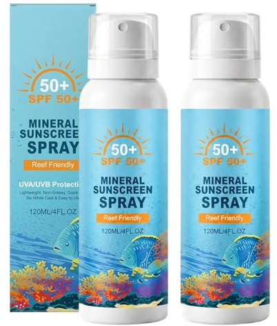 Solspray SPF 50, solskyddsmedel SPF 50, solskyddslotion för hela kroppen med UV-skydd, lugnande solskydd, anti-åldrande och fuktgivande solblock, solkräm ansikte
