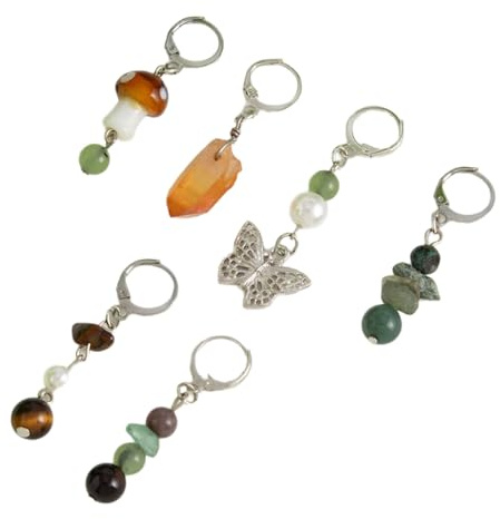 Creative Stone Hair Jewelry Set Crystal Artistic Design Dreadlock Beads for Creative Hairstyling Multipurpose Dreadlock Beads and Charm Set