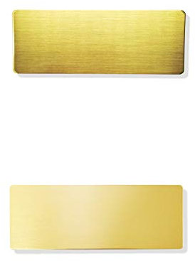 JSSC Neugart GmbH Graviertes poliertes Messingschild ★ Türschild ★ Namensschild ★ Klingelschild ★ Briefkastenschild (ungebohrt, 80x30)