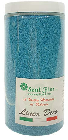 Natürlicher gefärbter Sand in einer Dose von 550 ml - 750 g (Türkis)