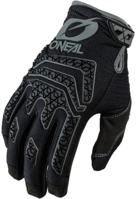 O'NEAL | Fahrrad- & Motocross-Handschuhe | MX MTB DH FR Downhill Freeride | Langlebige, flexible Materialien, Silikonprint für Grip | Sniper Elite Glove | Erwachsene | Schwarz Grau | Größe M