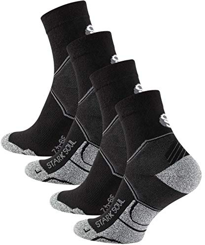 STARK SOUL 6 Paar Damen/Herren Sportsocken Quarters- Lauf- und Funktionssocken mit Frotteesohle, Kurze Socken, Gr: 35-38/93-42/43-46