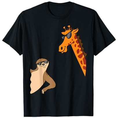 Girafe drôle et paresseux Enfants Enfants en bas âge Girafe T-Shirt