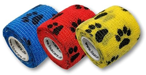 LisaCare Pflasterverband, Fingerpflaster selbsthaftend - ohne Kleber & elastisch- Wundverband, Fixierverband, Pflaster - 5cm x 4,5m - 3er Set | ohne Kleber & elastisch- Wundverband, Fixierverband, Pflaster - Zertifiziertes Medizinprodukt