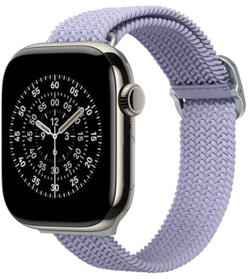 RhinoShield Bracelet Tressé pour Apple Watch Series 11/10 (42mm) + Series 9/8 / 7 (41mm) + Series 6/5 / 4 / SE 3 / SE 2 / SE (40mm) + Series 3/2 / 1 (38mm) | Doux et Extensible