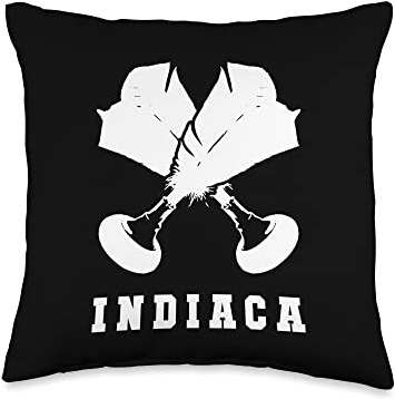 Professional Indiaca Peteca Peteca Players Gifts Emblem Indiaca Game Ball Professional Peteca Throw Pillow, 16x16, Multicolor