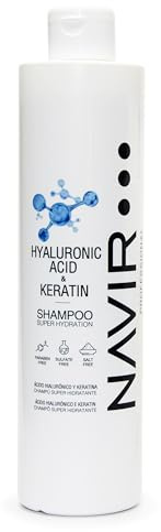 NAVIR Professional | Sulfatfreies Shampoo mit Hyaluronsäure – Für trockenes, geschädigtes oder geglättetes Haar – Intensive Feuchtigkeit – 500 ml