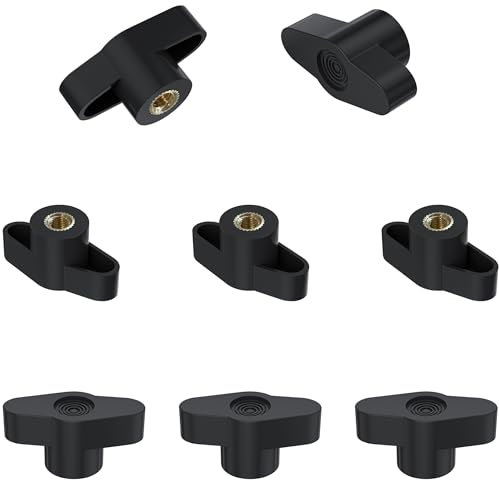 8 PCS Clamping Handle Quick Release Screws Nuts Knobs (M6)