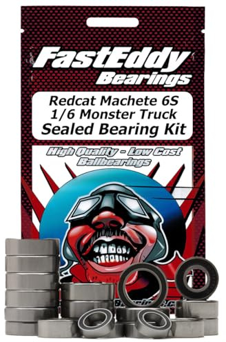 FastEddy Bearings Compatible with Redcat Machete 6S 1/6 Monster Truck Sealed Bearing Kit