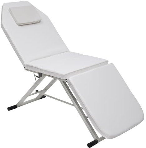 SuhoFutus Massagetisch, Massageliege mit Kissen, Tragbarer Massagetisch, Klappbar Massagetische 3 Zonen, Maximale Gewichtskapazität 250kg, 182 * 60 * 60cm, für Schönheitssalons, Tattoo-Geschäfte etc.