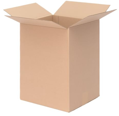 Förpackning vikbara kartonger 335 x 300 x 450 mm höjdvariabel brun (yttermått 340 x 305 x 460 mm) KK-65 1-vågig fraktkartong för medelstora varor, DHL-paket, DPD GLS-kartonger (50 stycken)