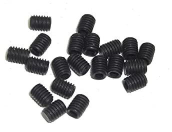 Madenschraube M3x4 DIN913 Gewindestift flach 45H 20 Stück Wurmschraube mit Innensechskant Schraube