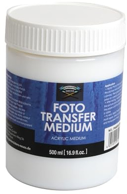 Paintersisters® Photographie Transfer Medium – 500 ml – Potch – Moyen acrylique pour transfert d'image sur toile et plus encore