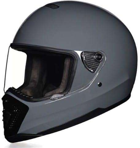 Motorradhelm Integralhelm Sturzhelm DOT/ECE-Zugelassener Motorradhelm Modularer Helm Motorrad Integrierter Helm Mit Sonnenblende Vollvisierhelm Für Männer Und Frauen 3,XXL:63-64CM
