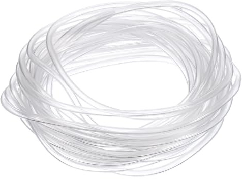 QUARKZMAN Tubo Flexible de PVC, 2mm de ID x 3mm de OD - 4 Metros de Largo Tubos de Agua de Vinilo Transparente, Tubería de Agua Plástico Ligero y Flexible para Tanque y Acuario