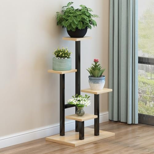 DODOBD 5 Niveles Soporte Plantas Interior,Estanteria para Plantas,Estanteria Plantas,Soporte para Plantas Interior,Mueble Plantas Interior,Porta Macetas Interior,Estanterias para Macetas
