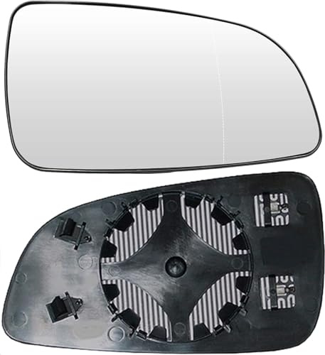Convitex Wing Mirror Glass Right Side Heated Replacement for Vauxhall Astra H 2004-2009 Vauxhall Astra mk5 2004-2012 Car Buckle Driver Off Side