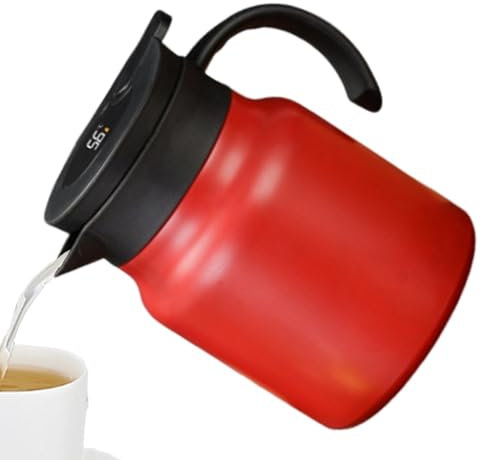 Camafe, termocarafa para bebidas calientes | 1L Gran café térmico decorativo, , jarra de agua caliente grande, dispensador de bebidas, café al vacío decorativo para mujeres y h