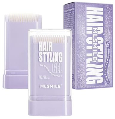 MLSMILE Haarwachsstift für Kinder,Haarstylingstift mit integriertem Kamm | Slick Stick Haarpflege für Frauen,Haargelstift für fliegende Haare und krauses Haar,Haarauffrischung ohne zu fetten