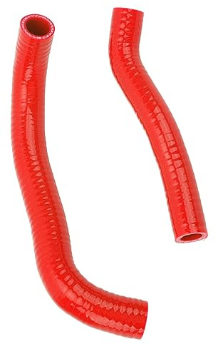 Manguitos de radiador de silicona manguito de refrigerante para radiador y juego de tubos de refrigeración de silicona 2 piezas rojas para Kawasaki KFX400 Suzuki LT-Z400 y Arctic Cat DVX-400