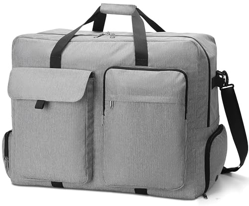 100L Foldable Duffle Bag with Shoe Compartment Waterproof