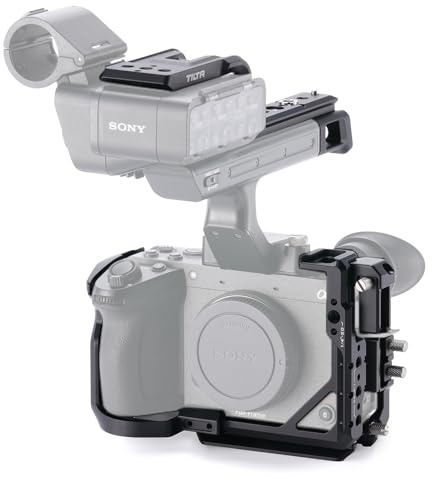 Tilta FX2 Cage, gabbia completa per fotocamera compatibile con Sony FX2 Lite Kit con staffa di estensione maniglia XLR, guida NATO, filettature da 1/4“-20 e 3/8”-16 - Nero TA-T88-A-B