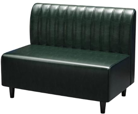 Café-/Bar-Lounge-Tische und -Stühle, Kombi-Bar, westliche Küche, Barbecue, Milchtee-Shop-Sofa, Retro-lässige Esskabine, für Küchen-Café-Fenster 1.2M B (Dark Green)