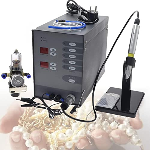 IYUESQ Saldatrice a Punti Multifunzionale da 100 W e 40 V, saldatrice TIG Digitale Automatica, Macchina per la Saldatura di Gioielli in Oro e Argento, Kit Professionale per la Saldatura a