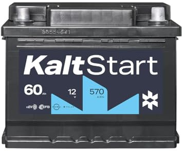 KaltStart BATTERIEN EFB 12V 60Ah Autobatterie 570A/EN Starterbatterie für kalte Wintertage, 3x mehr Zyklenfestigkeit