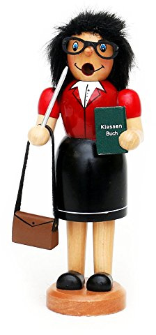 Wichtelstube-Kollektion Räuchermännchen Räucherfrau Räuchermann Lehrerin Räucherfigur 19cm