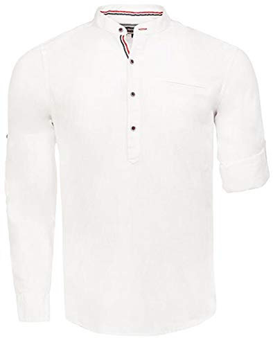 CARISMA fiskarskjorta med linne krämhylsa 2 färger CRM8443 S – 2XL