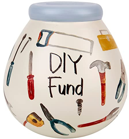 Pot Of Dreams Ceramic Money Pot Smash Money Box Savings Jar - DIY Fund
